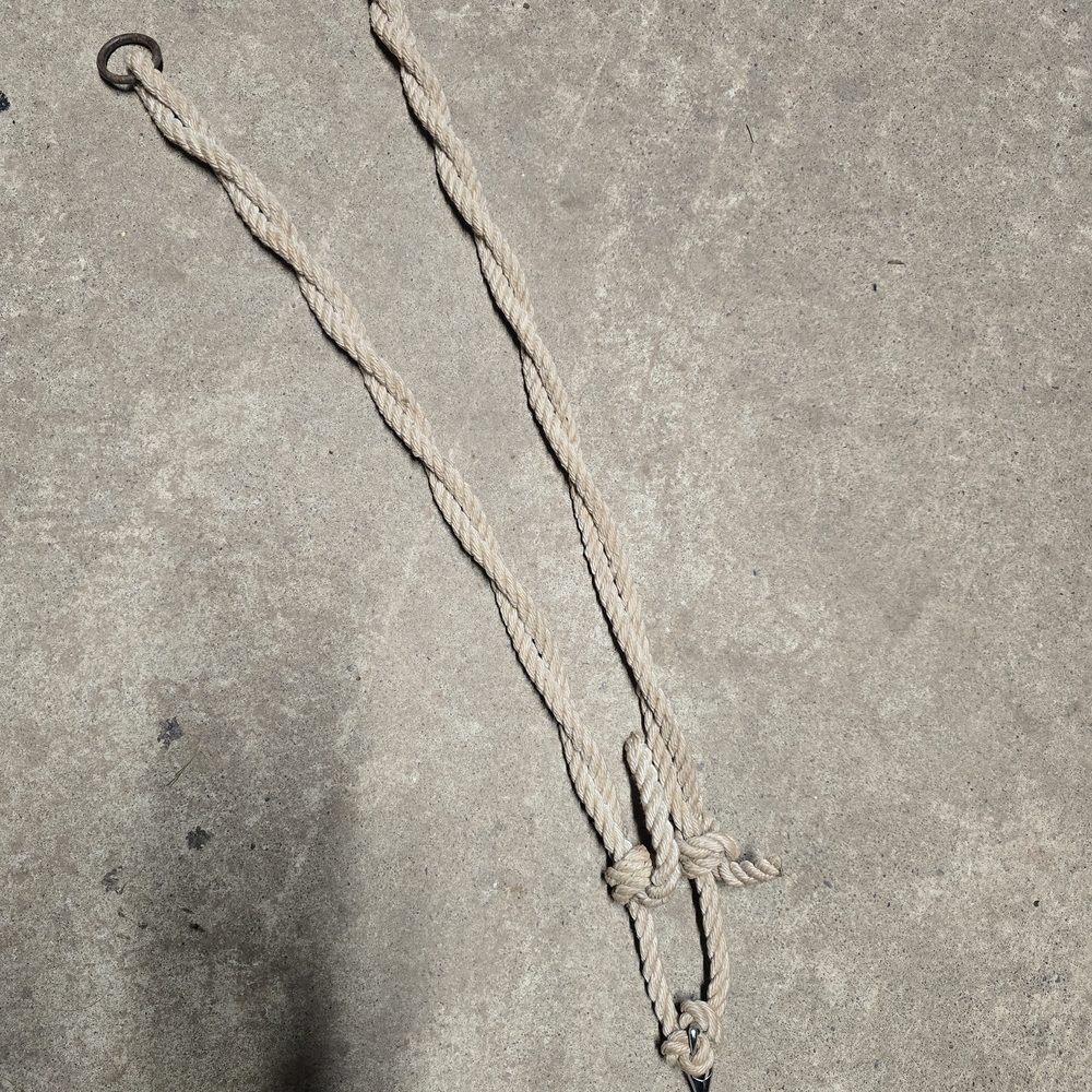 White Nylon Training Fork Horse *broken Snap*